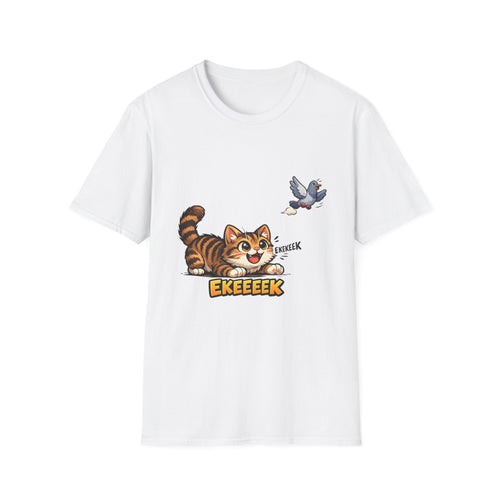 Cat Chasing Bird T-Shirt